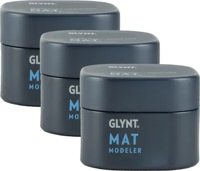 Produktbild von Glynt Mat Modeler 3 x 75 ml festes Volumenwachs mittlerer halt Set