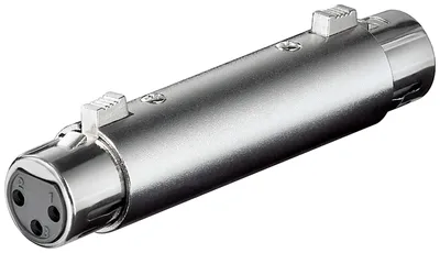 Obrázek produktu pro Goobay 27459 Adaptér/spojka XLR, samice na samici - XLR samice (3pólová) > XLR samice (3pólová)