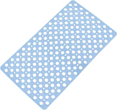 Produktbild von TPE-Badewannenmatte mit Fußkissen, 75 x 43 cm, ohne Design, für mehr Sicherheit