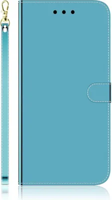 Produktbild von König Design Hülle kompatibel mit Motorola Moto G22 Kunstleder Handyhülle - Handy Case Blau