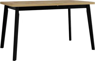 Obrázok produktu pre Rozkladací stôl do jedálne 140x80 cm AMES 6 - dub artisan / čierny