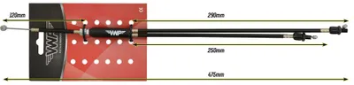 Immagine prodotto di Vwp Bmx Bovenremkabel Completo 475Mm Nero