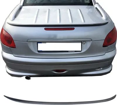 Immagine prodotto di 1x spoiler bagagliaio / spoiler posteriore a labbro per la vostra Peugeot 206CC dal 1998-2006
