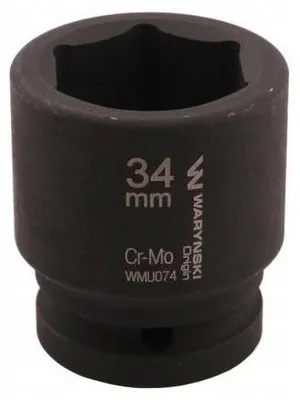 Obrázok produktu pre Waryński, šesťhranná nástrčná hlavica na skrutky, 3/4 palca, 34 mm