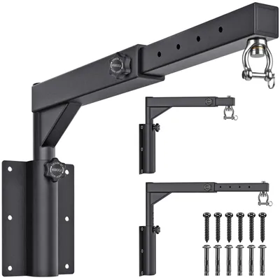 Obrázek produktu pro Nástěnný držák na boxovací pytel – nastavitelná délka 44–64 cm – hmotnost 4,85 kg – legovaná ocel – montáž na zeď