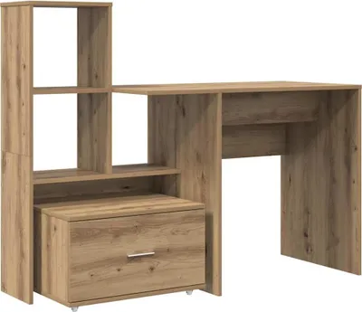 Obrázok produktu pre vidaXL Artisan dubový stôl 131,5 x 50 x 106,5 cm materiál na báze dreva