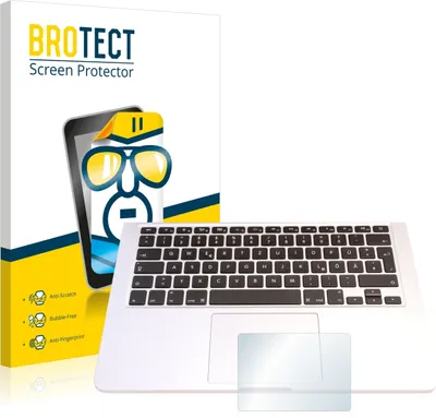 Produktbild von 2x Für Apple MacBook Pro 13.3" 2015 (Touch Trackpad) Schutzfolie BROTECT Displayschutz Display Schutz Folie Klar Transparent
