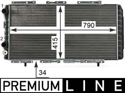 Produktbild von MAHLE CR 33 000P Kühler Wasserkühler Motorkühler