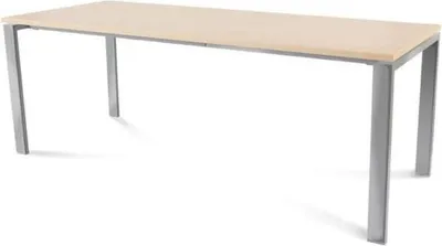 Produktbild von Schreibtisch Total BxTxH 200x80x73cm Gestell verchromt Platte Melamin buche.