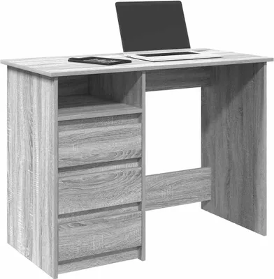 Productafbeelding van Maison Exclusive - Bureau, grijs Sonoma, 102x50x75 cm, houtvezel