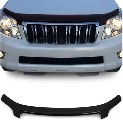 Image de Deflecteurs d'air capot de voiture pour Toyota Land Cruiser Prado 2010-2013 Noir