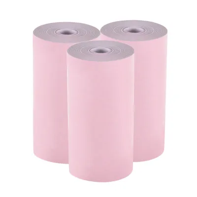 Obrázek produktu pro Aibecy Barevný termální papír v roli 57*30mm Účetní účtenka Fotopapír Čirý tisk pro kapesní termální tiskárnu PeriPage A6 pro mini fototiskárnu PAPERANG P1/P2, 3 role