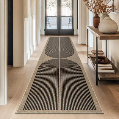 Produktbild von Teppichläufer für Flur oder Küche 80x300 cm mit Juteoptik