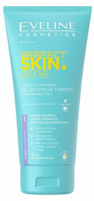 Image de Eveline Cosmetics Perfect Skin Acne – gel nettoyant, nettoyant, hydratant – Pack de 4