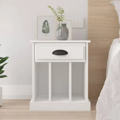 Obrázok produktu pre vidaXL Nočný stolík biely 43x36x50 cm