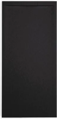 Produktbild von Mineralguss-Duschwanne extra flach COVER Schieferoptik SCHWARZ 70x110cm