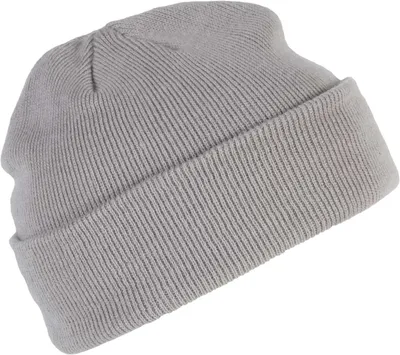 Produktbild von K-Up Herren Mütze Beanie Wintermütze Mütze Fleecemütze Strickmütze, Größe:U, Farbe:Light Grey