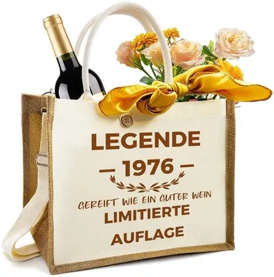 Produktbild von Einkaufstasche als Geburtstagsgeschenk - Personalisiert - Baumwolle