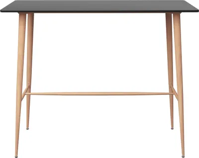 Image de vidaXL Table de bar noire 120x60x105 cm