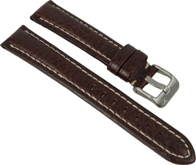 Produktbild von Uhrenarmband Leder braun Breitdornschließe Minott 27794, Stegbreite:18mm
