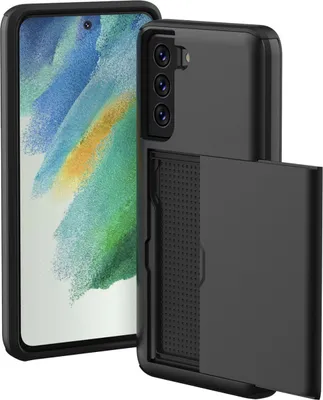 Produktbild von imoshion Backcover mit Kartenfach Samsung Galaxy S21 FE - Schwarz