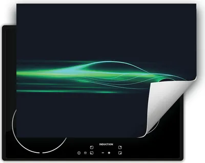 Image de DarHaus Plaque de recouvrement pour cuisinière 70x52 cm Tapis antidérapant Enroulable, vert - Auto