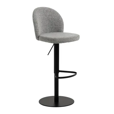 Produktbild von Smuk Bouclé Barhocker Travis Grau