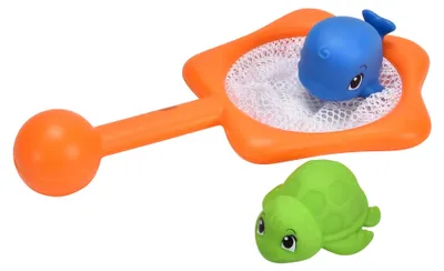 Produktbild von Simba ABC Angelspiel, mit Netz und Zwei Wasserspritzmeerestieren, 23cm, ab 12 Monaten