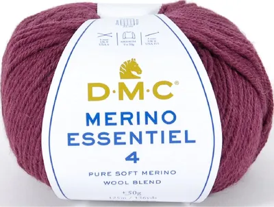 Obrázok produktu pre DMC Merino Essentiel-4 - vysokokvalitná priadza Aran z 50 % merino vlny a 50 %.Polyakrylu, 8149, (farba 858)