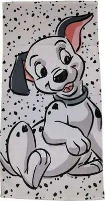 Zdjęcie produktu dla Ręcznik kąpielowy 101 dalmatyńczyków Lucky 70x140 cm