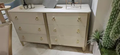 Image de Commode 160 cm Commode Chambre Meuble Bois Pieds Multifonctionnel Moderne