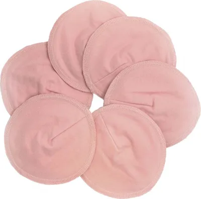 Image de Coussinets d'allaitement - Coton Rose 3 paires