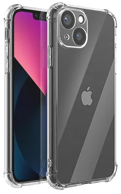 Obrázok produktu pre Mayaxess, ochranné puzdro pre iPhone 13, nárazuvzdorné, s vystuženými rohami, priehľadné