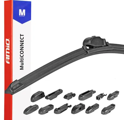 Immagine prodotto di Spazzola tergicristallo AMiO Multiconnect 26" 650mm con 12 adattatori AMIO-01200