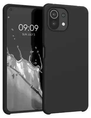 Produktbild von kwmobile Handyhülle für Xiaomi 11 Lite (5G) NE / Mi 11 Lite (5G) Hülle - Case Silikon - Kabelloses Laden - Schutzhülle Cover in Schwarz