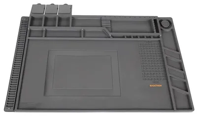 Obrázok produktu pre Bigstren 22727 Silikonová pracovní podložka s magnetickými přihrádkami 45 × 30 cm, šedá