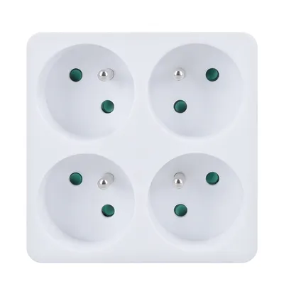 Obrázok produktu pre Solight Biela rozbočovacia zásuvka 4x10A P108