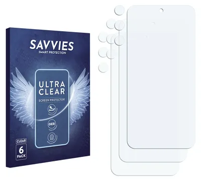 Produktbild von 6x Für Samsung Galaxy A55 5G (Display+Kamera) Schutzfolie Savvies Displayschutz Display Schutz Folie Klar Transparent
