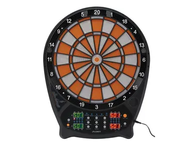 Produktbild von Crivit Elektronische LED-Dartscheibe Dartboard Dartspiel, orange
