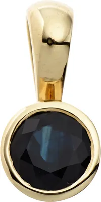 Produktbild von JOBO Anhänger 333 Gold Gelbgold 1 blauer Safir