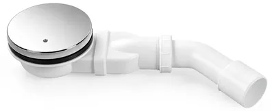 Produktbild von ISOISL Duschablauf Ø 90 mm für Duschwanne, Ablaufgarnitur mit herausnehmbarem Haarfilter und 45°-Anschlussbogen, ABS