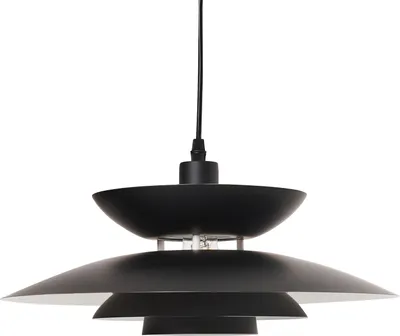 Produktbild von BELIANI Hängelampe Schwarz Metall Vintage Stil Pendelleuchte