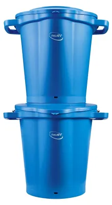 Produktbild von Hygienischer Eimer - Mit Ausguss - Maßeinteilung - 20L - Blau