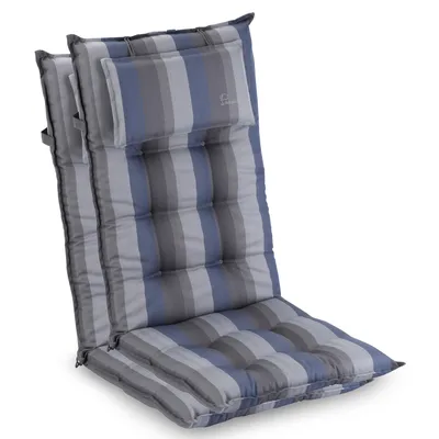 Obrázok produktu pre Homeoutfit24, vankúše s operadlom pre záhradné stoličky, sada 2 ks, 50x120x9 cm