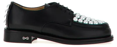 Image de MACH & MACH chaussures derby en cuir de veau bicolore