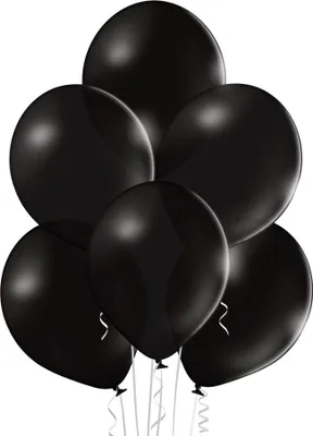 Produktbild von Pastellfarbene schwarze Luftballons, 30 cm, 100 Stück – Godan