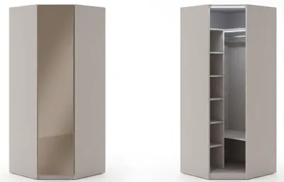 Image de Armoire design moderne, gris, confortable et pratique, idéale pour la chambre