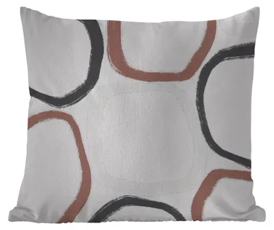 Produktbild von MuchoWow® Outdoor Kissen - Minimalismus - Geometrische Formen - Pastell - Muster - 50x50 cm - Wetterfest - Lounge Kissen - Komfortabel - Kissen mit Bild