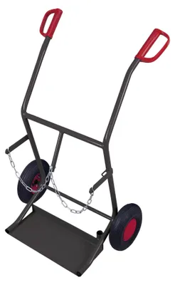 Produktbild von VARIOfit Stahlflaschenkarre für 2 Flaschen 20 L RAL 7016