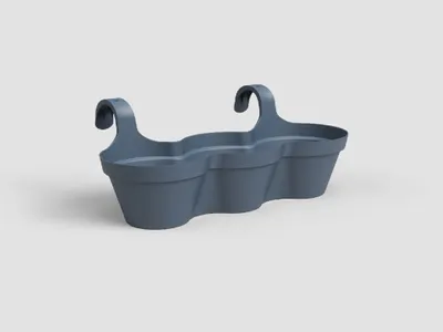 Obrázek produktu pro Artevasi Květináč CAPRI, balkonový, trojitý, 54 cm, plast, modrá